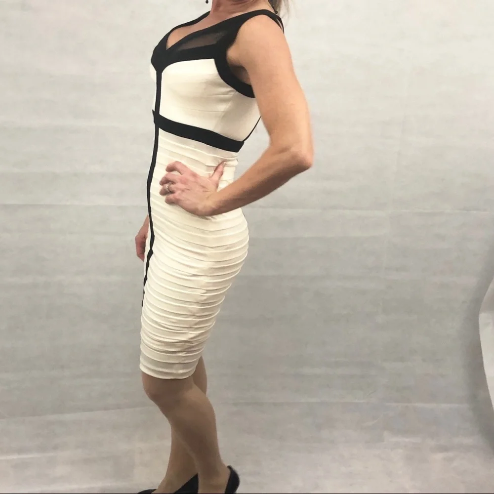 JAX Sleeveless Dress, V-Neck Sheath Dress Size 2 - Picture 2 of 8